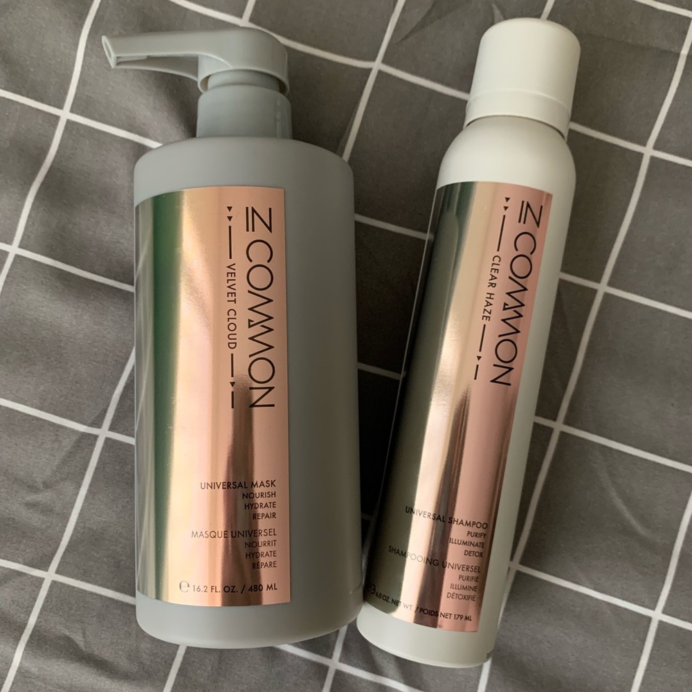 INCOMMON Clear Haze Shampoo and Velvet Cloud Mask
